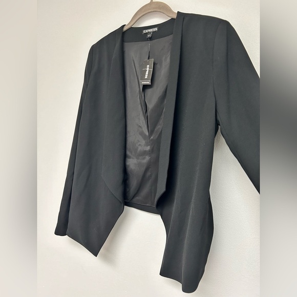 NWT Express Black High Low Blazer Womens 4​ - Picture 8 of 11